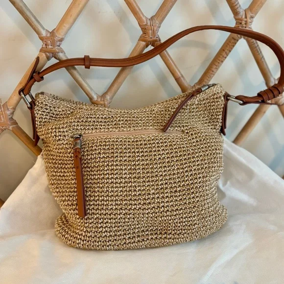 the sak Perfect Woven Tan Shoulder Bag - Picture 1 of 6